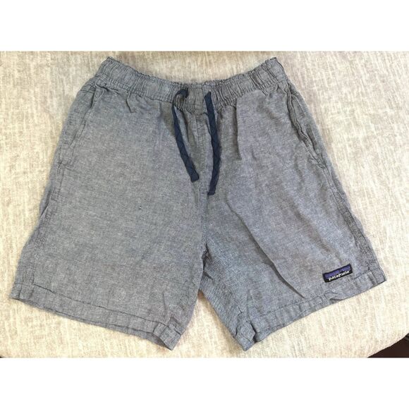 Patagonia Mens Baggies Naturals Chambray Navy Blue Shorts Size S - Picture 2 of 4
